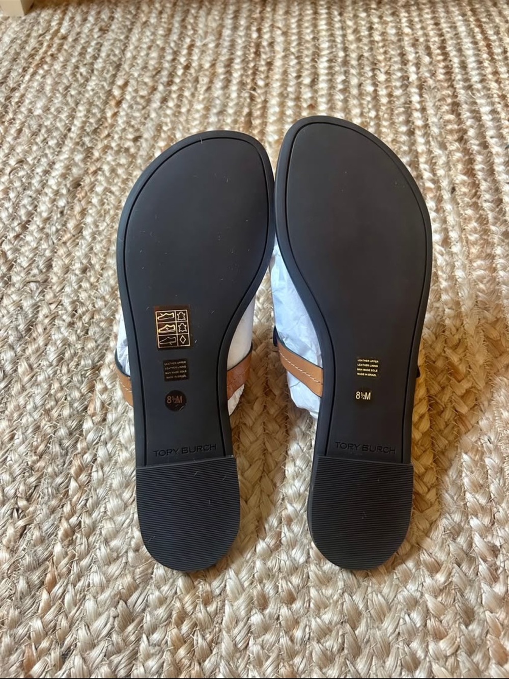 Tory Burch Metal Miller Sandal in Walnut/Gold - Picture 3 of 5